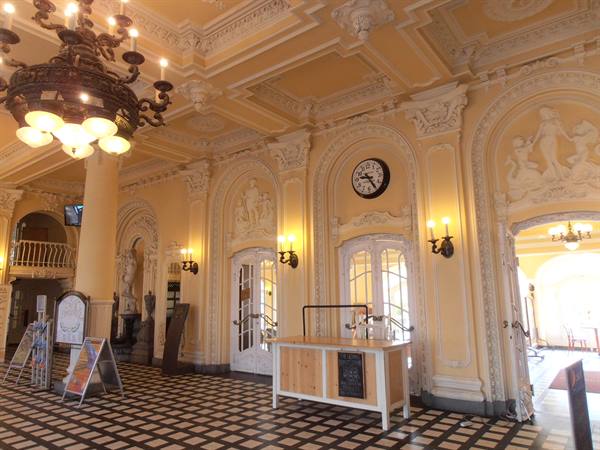 the baths hall at the entrance