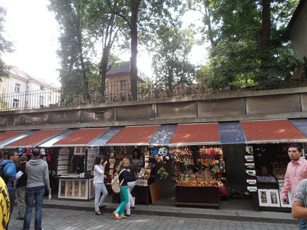 the Jewish quarter Josefov with the ancient cemetery