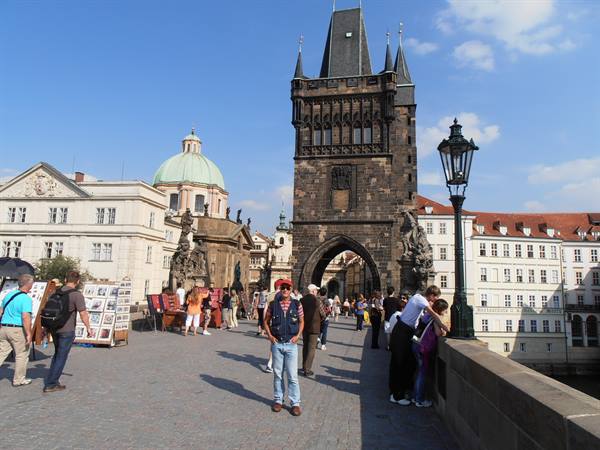 on Charles Bridge