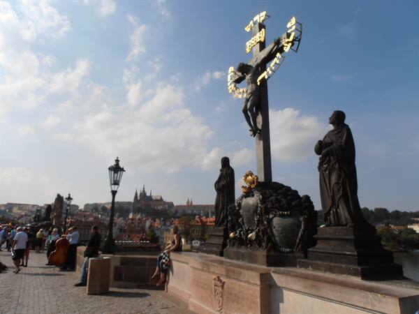 one of the 30 statues of Charles Bridge