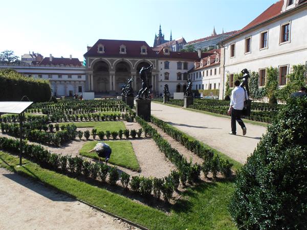 the garden of the Wallenstein Senate Palace