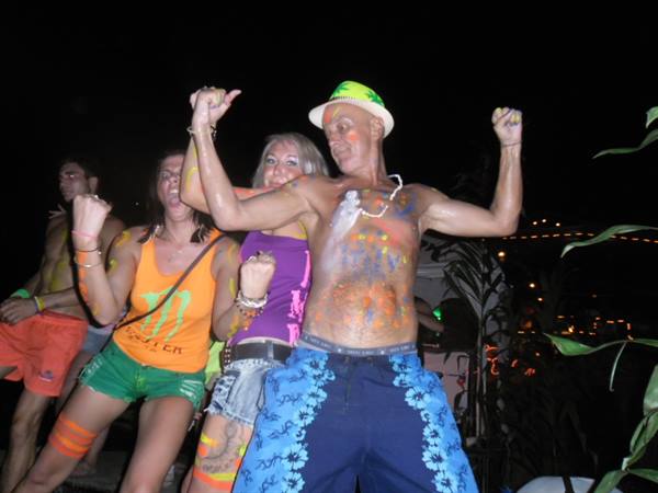 me wild at the Full Moon Party in Ko Phangan, Thailand
