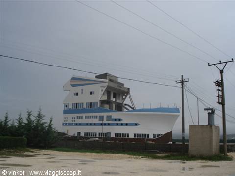 strange Albanian house