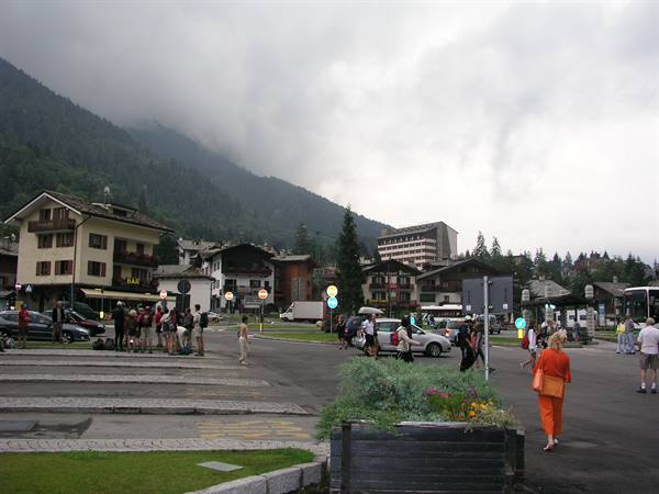 Before the Mont Blanc tunnel