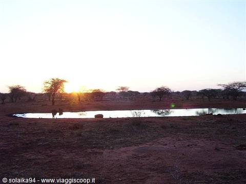 Sunset over the waterhole