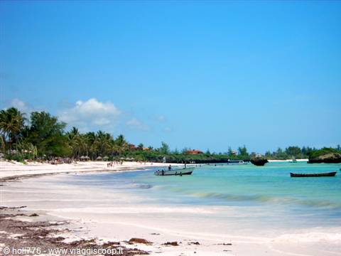 the beach of Turtle bay in Watamu