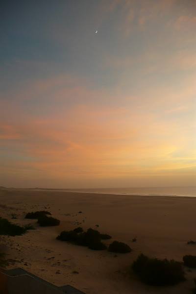 Praia de Chaves at sunset