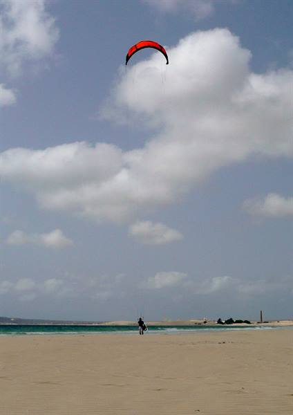 The island's sport: kitesurfing