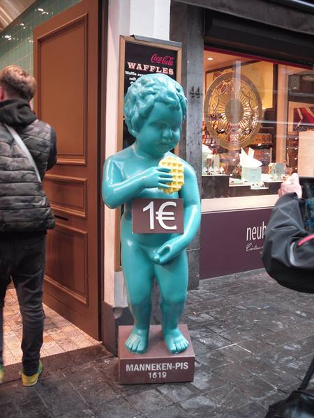 Manneken Pis advertising reproduction