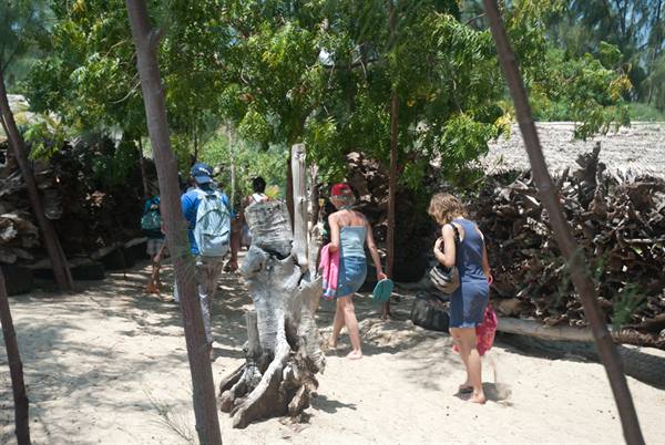 arrival at Robinson Island