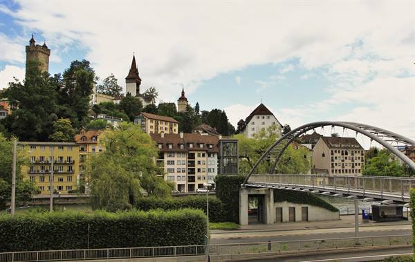 Lucerne,pedestrian bridge