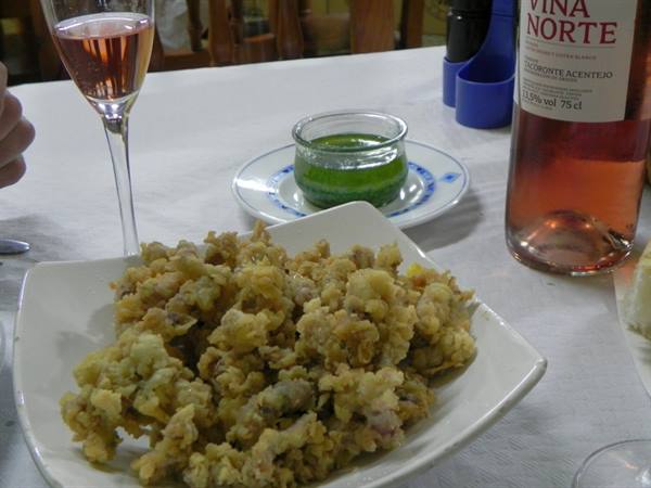 The chipirones, fried tiny baby squid, at Gonzalo in El Pris, Tenerife