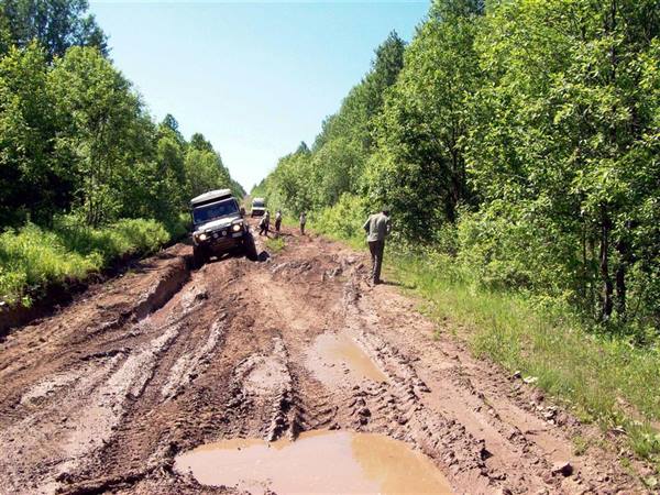 the track is muddy