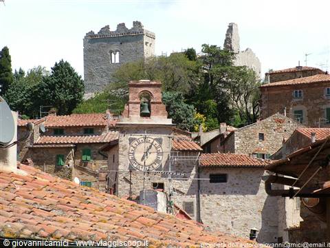 View of the clock tower with the fortress
