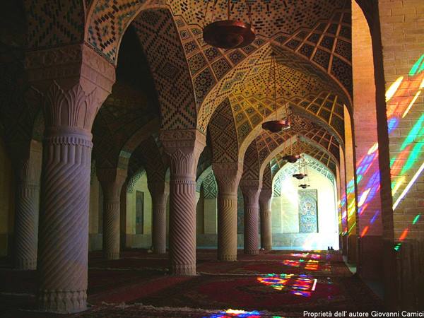 Shiraz.interior of the Nasir-ol-Molk mosque