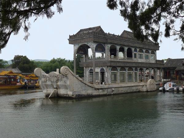 The Marble Boat at the Summer Palace on Kunming Lake, soft daylight