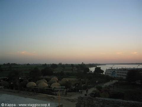 the Nile before sunset