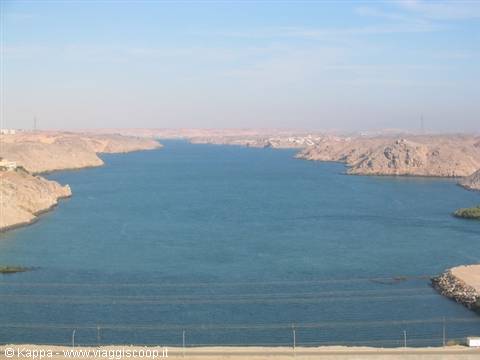 The beginning of Lake Nasser, created by the great Aswan dam