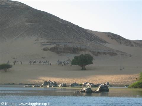The bank of the Nile seen from the first cataract