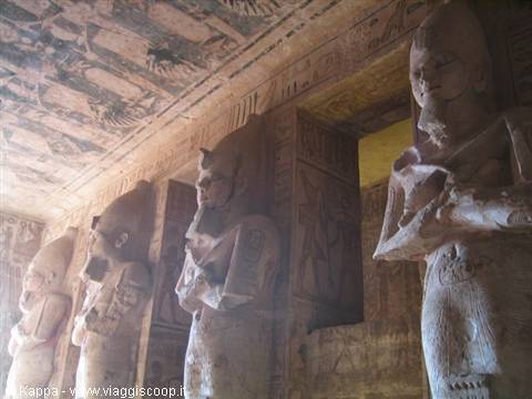 Detail of the interior of the temple of RAMSES