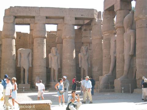 inside the Temple of Luxor
