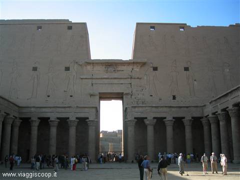 Inside the temple of Edfu 