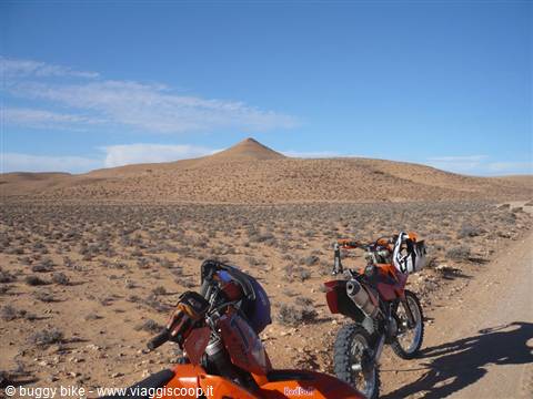 on a motorbike