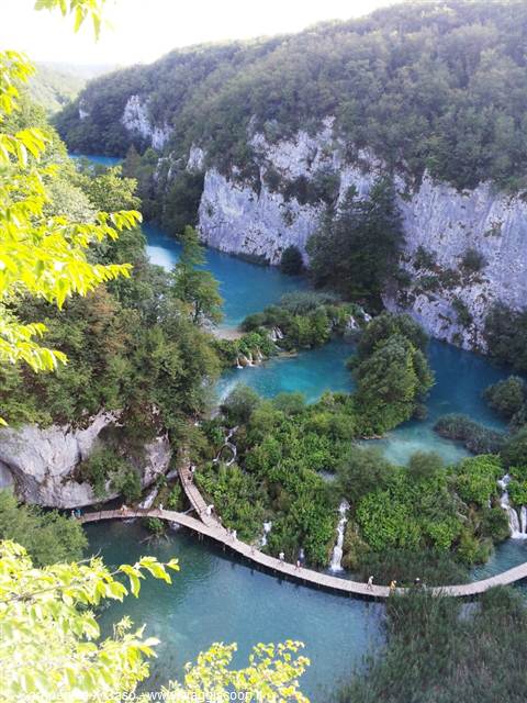 The Plitvice lakes