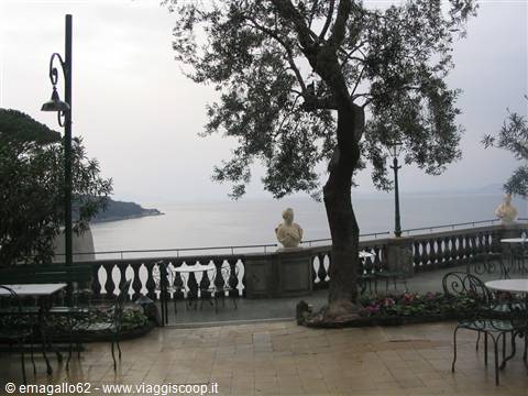 terrace over the gulf of sorrento