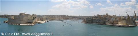 ...the other side of Malta still seen from the ship....