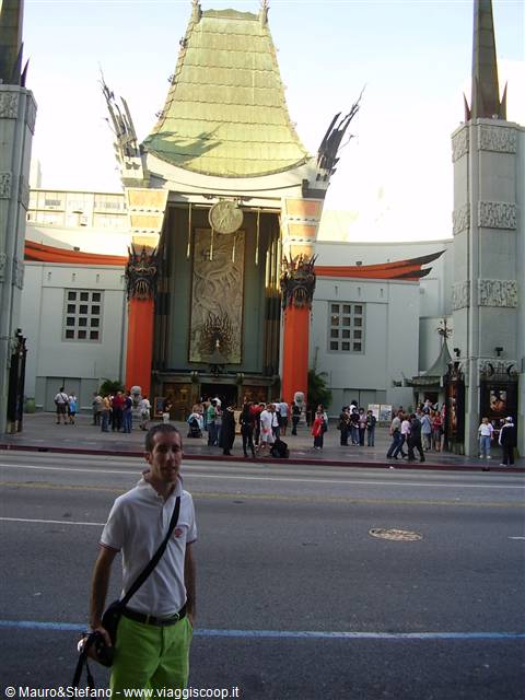 Mauro in front of the Chinese Theatre