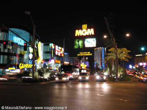 the strip....