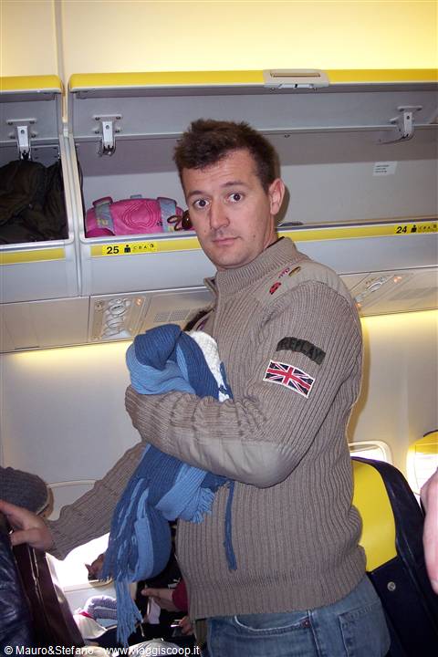 Marco on the plane....