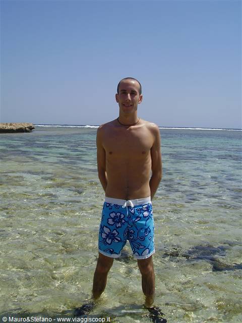 Stefano in the water.....