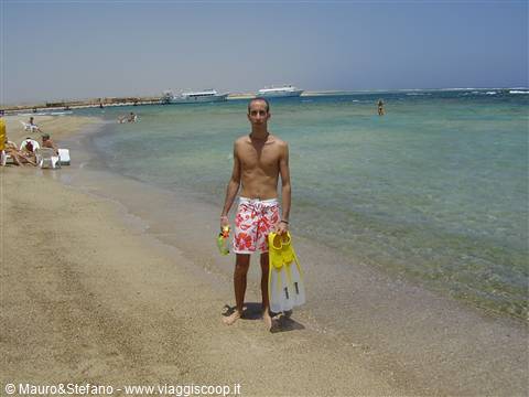 Stefano after snorkeling