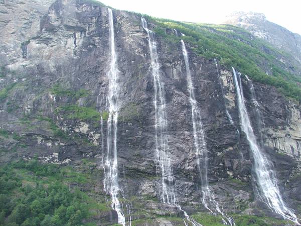 Geirangerfjord, the Seven Sisters
