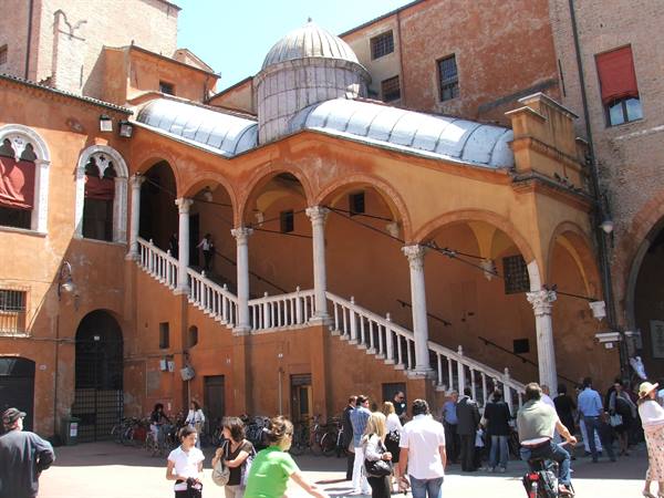 Ferrara,staircase to the Town Hall