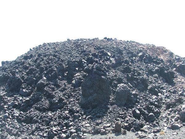 volcanic stones at Nea Kameni,Santorini