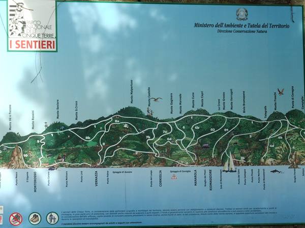 Map of the trails
