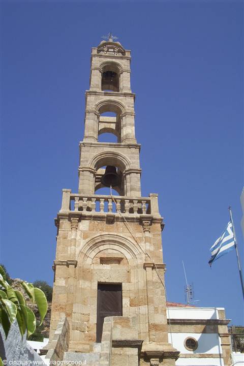 Lindos Bell tower little church