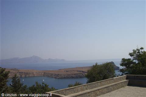 Lindos Panoramic view from the Acropolis over S.Paul's Bay