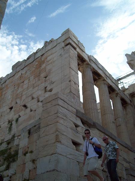 Athens the Acropolis.. 40 degrees and it's only 9 in the morning