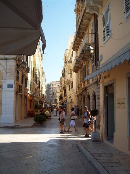 Center of Corfu a bit of well-deserved shopping
