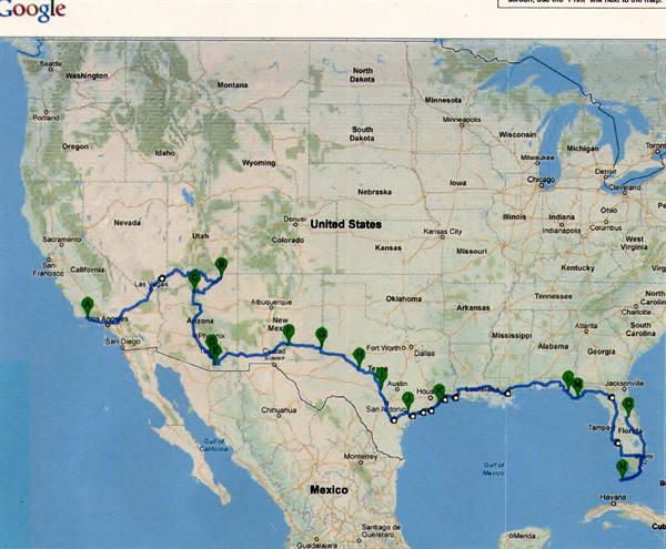 Our route