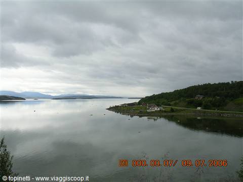 Along the Porsangenfjord towards North Cape