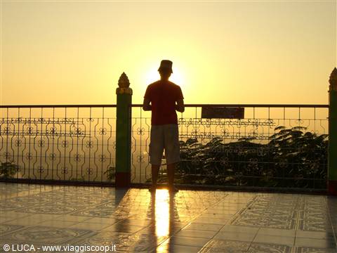 Sagaing - Sunset over the Hill