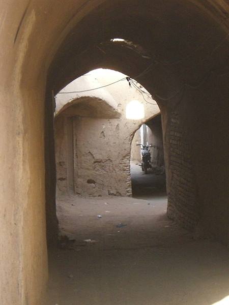 Yazd - old town, mud streets and buildings