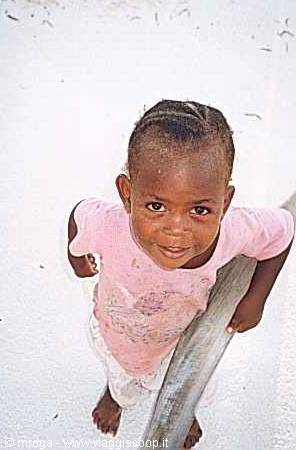 A little girl on the beach