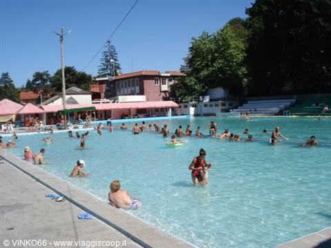 the thermal pool of Velingrad, capital of Bulgarian spas