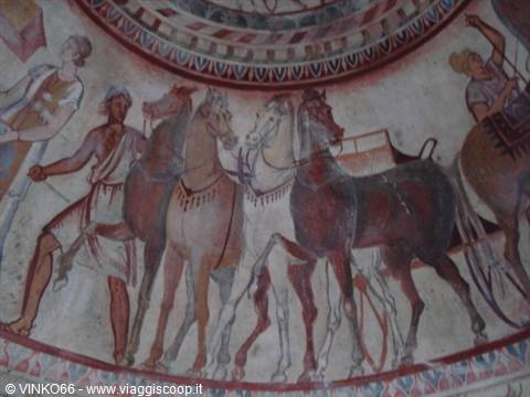fresco of a Thracian tomb in Kazanlak